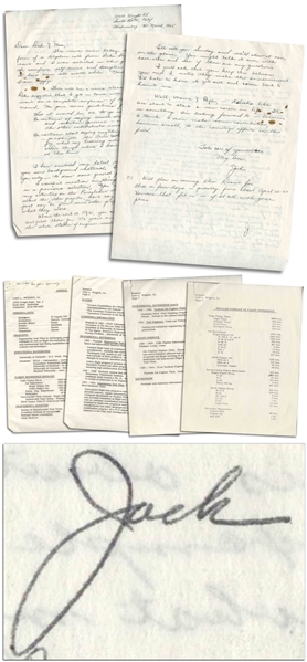 Jack Swigert Autograph Letter Signed to His Parents the Day of His NASA Selection -- the sacrifices, self-denial and discipline now seem to have been all worth while -- Also With Swigerts Resume